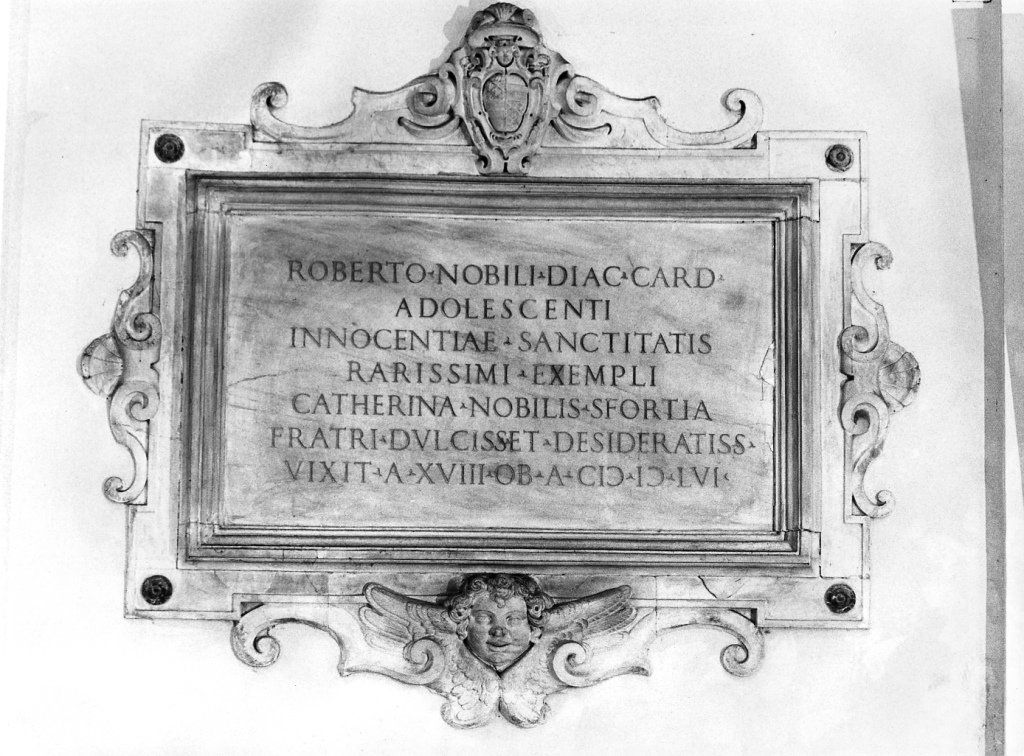 lapide di Mariani Camillo - ambito romano (sec. XVI)